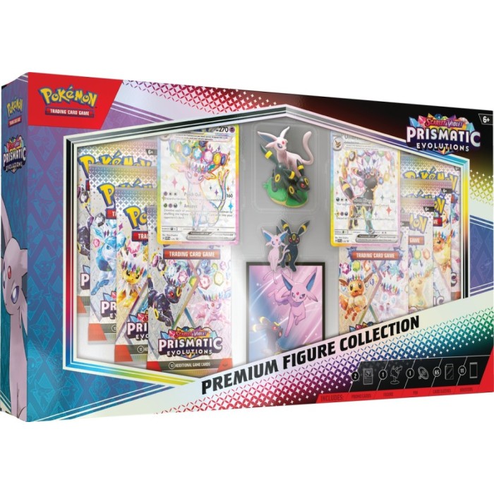 Pokemon Scarlet & Violet Prismatic Evolutions Premium Figure Collection Box