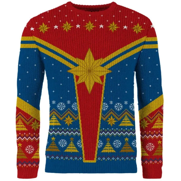 Captain Marvel Christmas Jumper