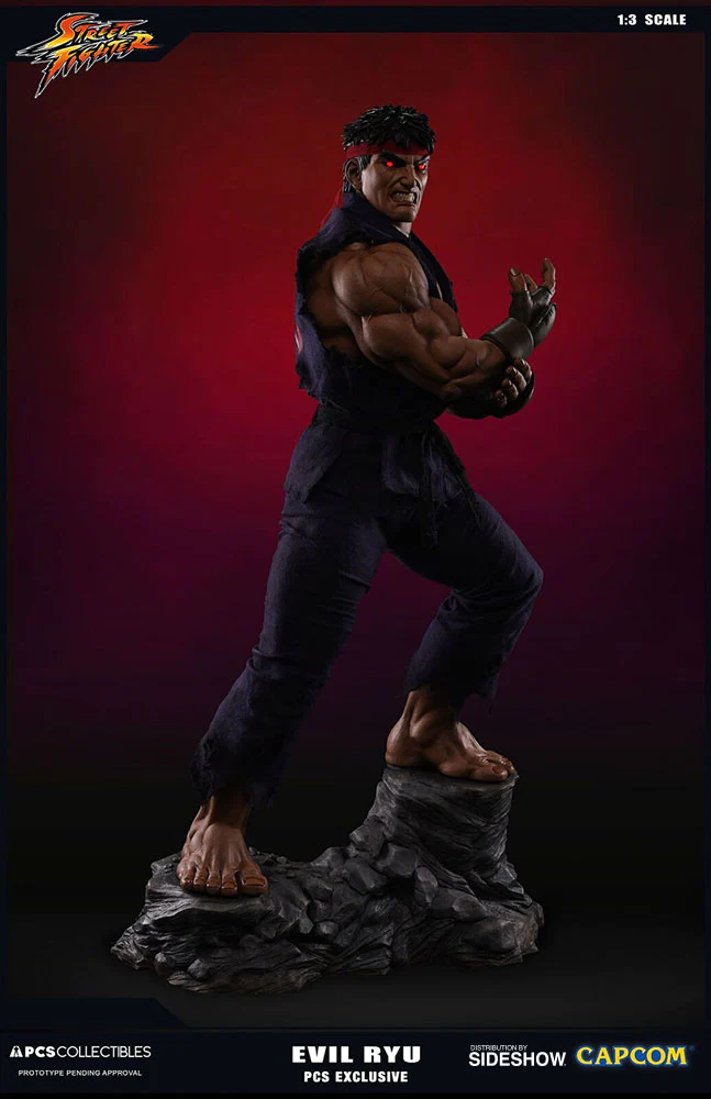 Street Fighter 1/3 Scale Statue Evil Ryu