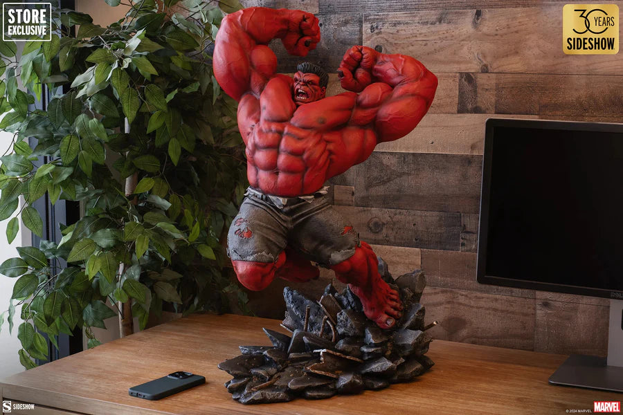 Sideshow Marvel Comics Hulk Red Hulk Thunderbolt Ross Retailer Exclusive Premium Format Figure Statue