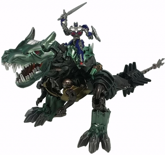 Transformers Movie 10th Anniversary Dinobot Grimlock and Optimus Prime