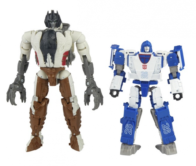 TRANSFORMERS GENERATIONS WAR FOR CYBERTRON AUTOBOT MIRAGE AND MAXIMAL GRIMLOCK DELUXE CLASS