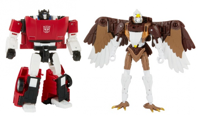 TRANSFORMERS GENERATIONS WAR FOR CYBERTRON SIDESWIPE AND MAXIMAL SKYWARP DELUXE CLASS