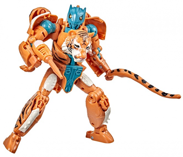 TRANSFORMERS GENERATIONS WAR FOR CYBERTRON MUTANT TIGATRON GOLDEN DISK COLLECTION DELUXE CLASS