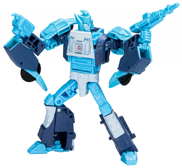 TRANSFORMERS LEGACY VELOCITRON SPEEDIA 500 COLLECTION BLURR DELUXE CLASS