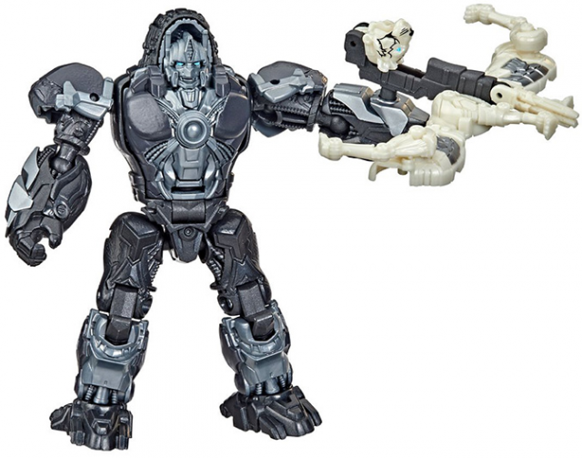 TRANSFORMERS RISE OF THE BEASTS OPTIMUS PRIMAL AND ARROWSTRIPE BEAST WEAPONIZER 2-PACK