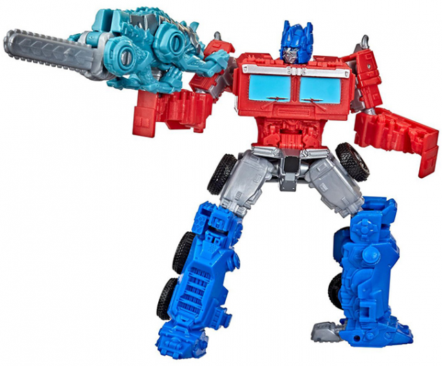 TRANSFORMERS RISE OF THE BEASTS OPTIMUS PRIME AND CHAINCLAW BEAST WEAPONIZER 2-PACK