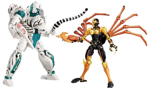 TRANSFORMERS BEAST WARS TIGATRON AND ARACHNIA TWO-PACK PREMIUM FINISH