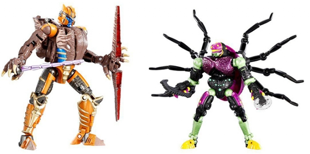 TRANSFORMERS BEAST WARS DINOBOT AND TARANTULAS TWO-PACK PREMIUM FINISH