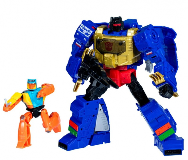 Transformers Age of the Primes G2 Universe Grimlock with Autobot Wheelie Leader Class