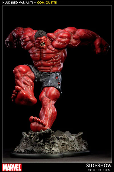 Sideshow Collectibles Marvel Polystone Statue Red Hulk