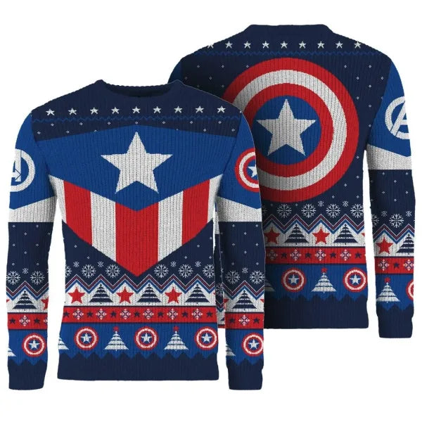 Captain America Christmas Jumper
