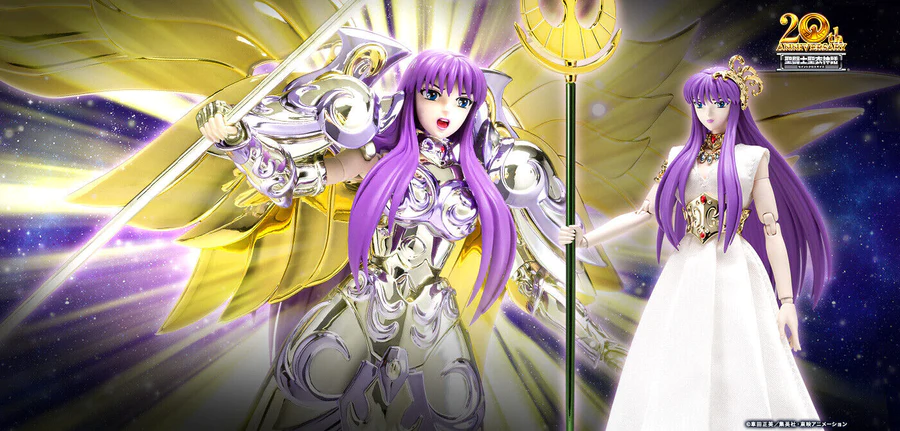 Saint Seiya Myth Cloth EX Goddess Athena & Saori Kido Action Figure 2 Pack