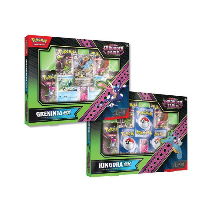 Pokemon Scarlet & Violet Shrouded Fable Kingdra ex & Greninja ex Special Illustration Collection Lot