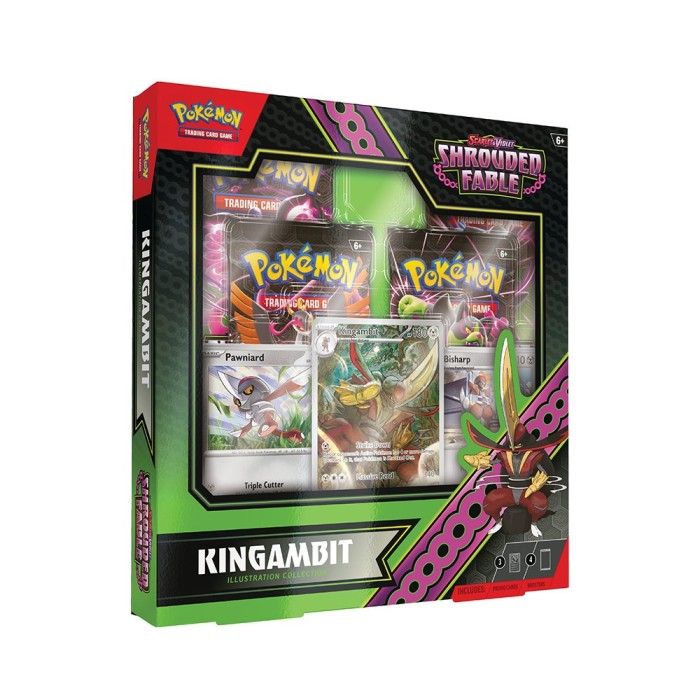 Pokemon Scarlet & Violet Shrouded Fable Kingambit Illustration Collection Box