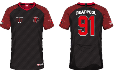 SOCCER JERSEY DEADPOOL 91