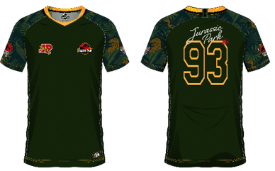 SOCCER JERSEY JURASSIC PARK 93