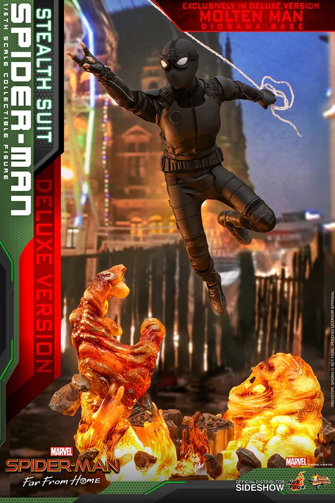 Marvel Comics Spider-Man Far From Home Spider-Man Stealth Suit Deluxe Version 1/6 Scale Figure