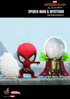 COSBABY S SPIDERMAN AND MYSTERIO BOBBLE HEAD COLLECTIBLE SET