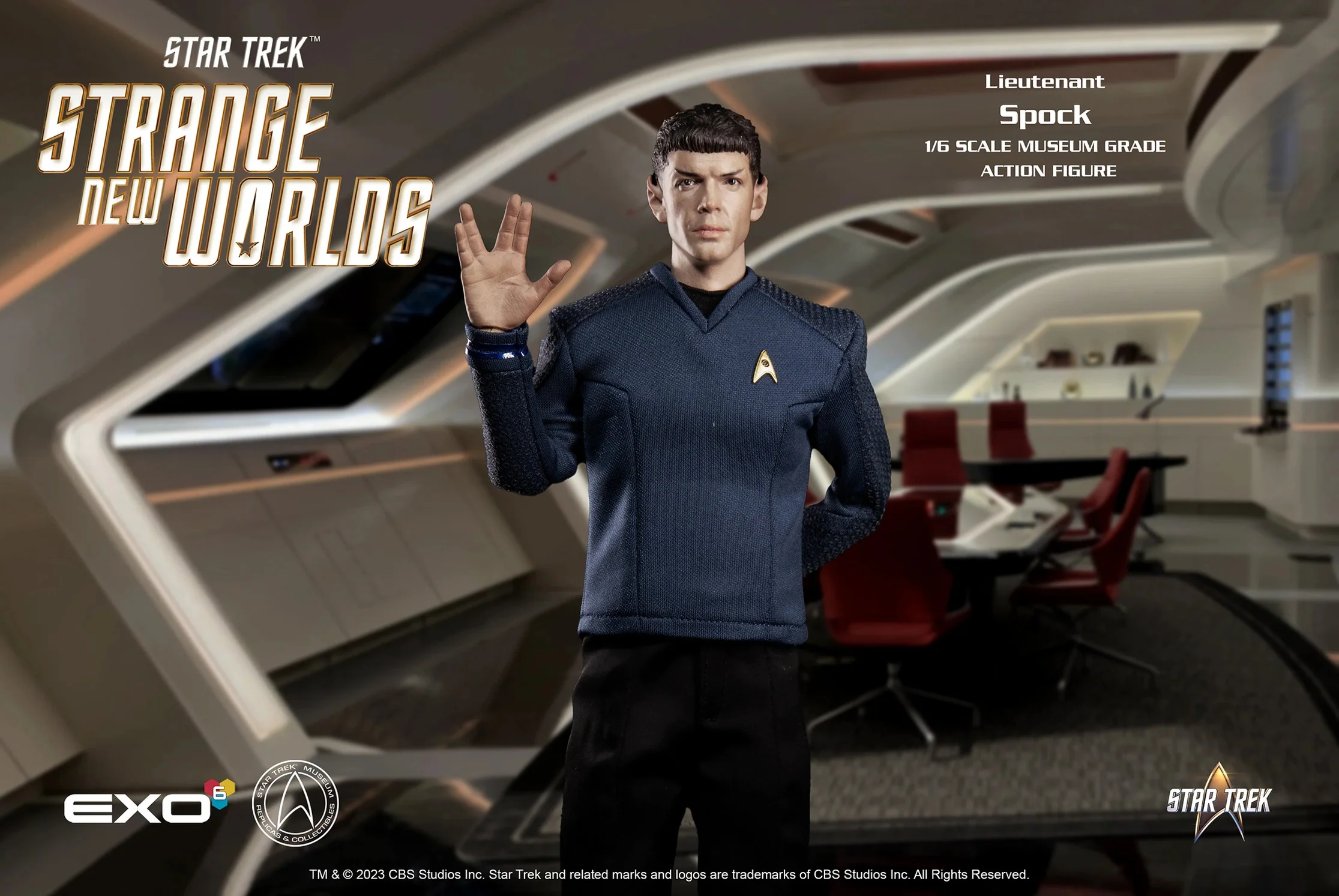 Star Trek Strange New World Lieutenant Spock 1/6 Scale Collectible Figure