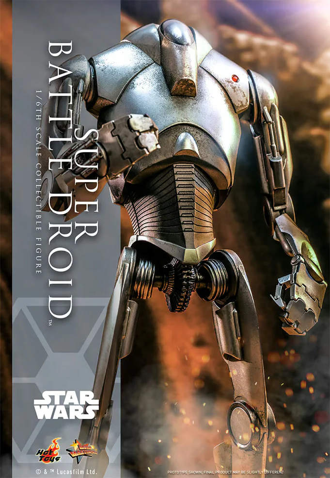 Star Wars Episode II Attack of the Clones Super Battle Droid 1/6 Scale Collectible Figure