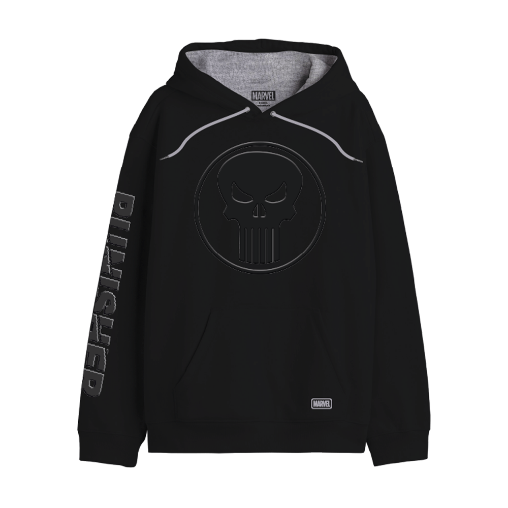 Marvel The Punisher Skull Black Hoodie
