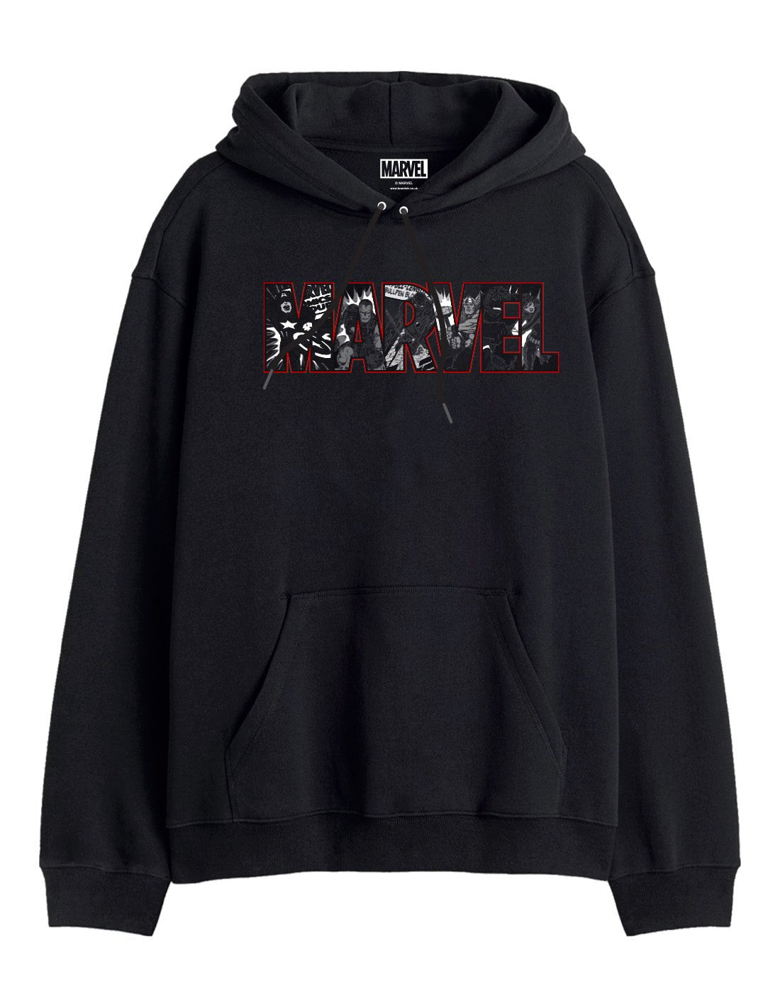 Marvel logo Group B&W RED OUTLINE Sweatshirt