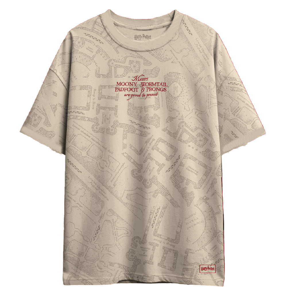Harry Potter Marauder's Map All Over T-shirt