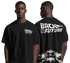 Back to the Future Logo & DeLorean Front and Back T-shirt
