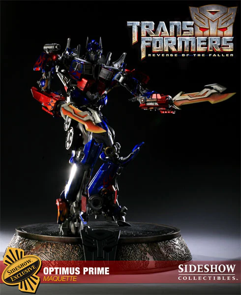 Sideshow Collectibles Transformers Maquette Revenge of the Fallen Optimus Prime Exclusive