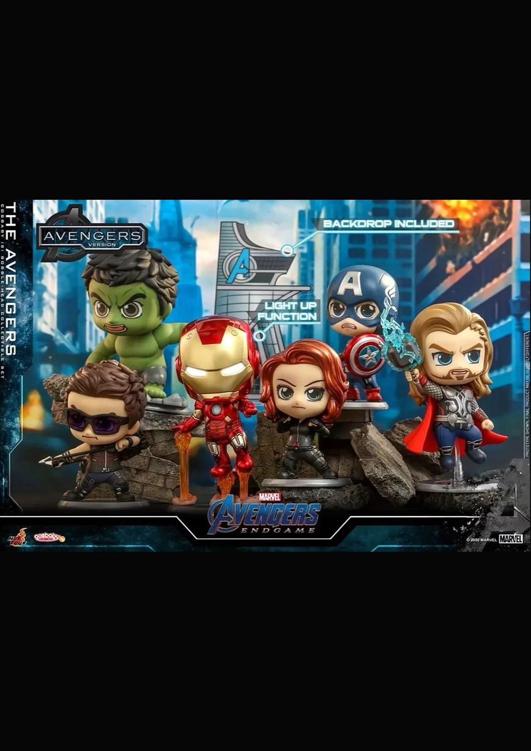COSBABY THE AVENGERS BOBBLE-HEAD COLLECTIBLE SET