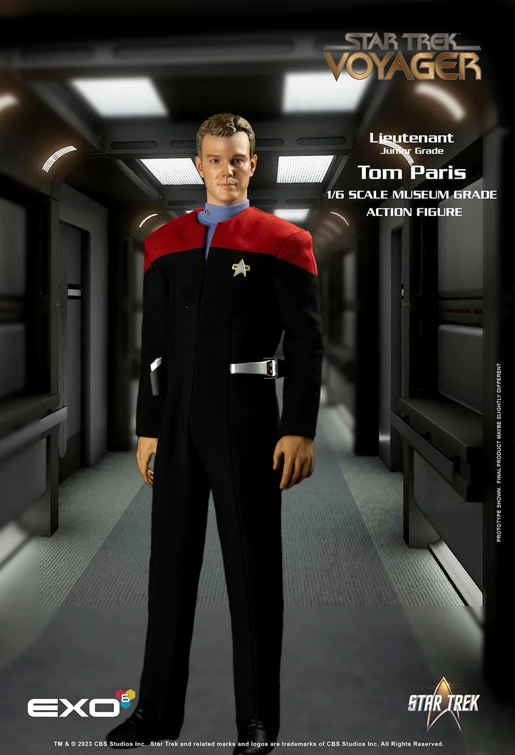 Star Trek Voyager Lieutenant Tom Paris 1/6 Scale 12" Collectible Figure