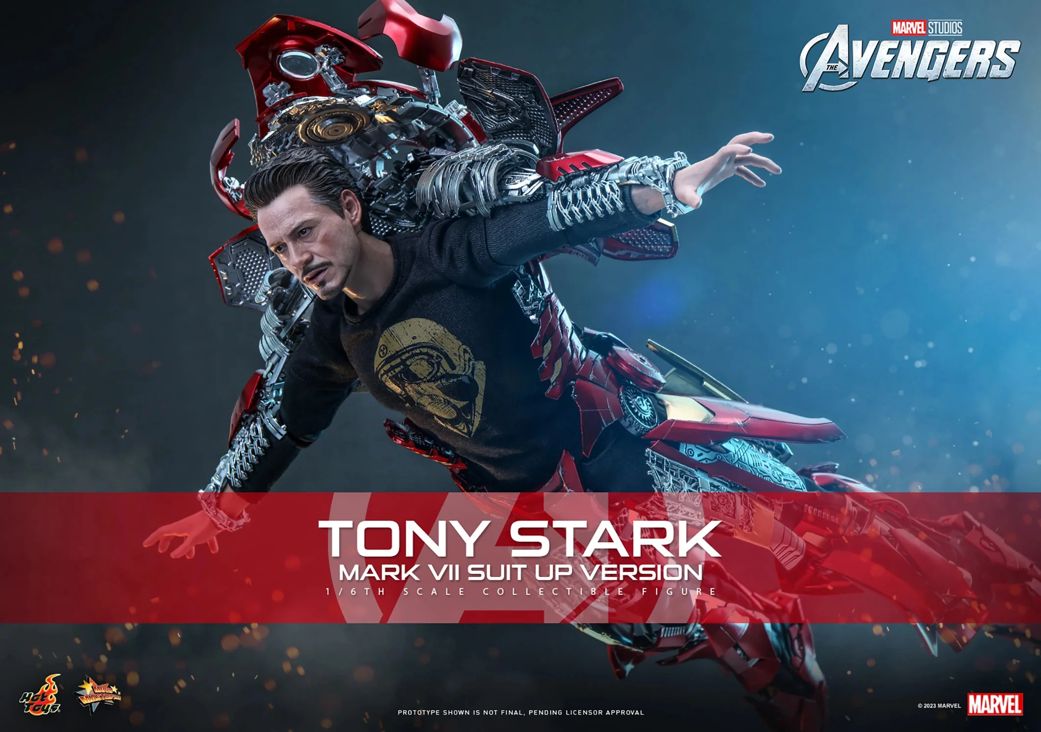 Marvel Comics Avengers Tony Stark Iron Man Mark VII Suit Up Version 1/6 Scale 12" Collectible Figure