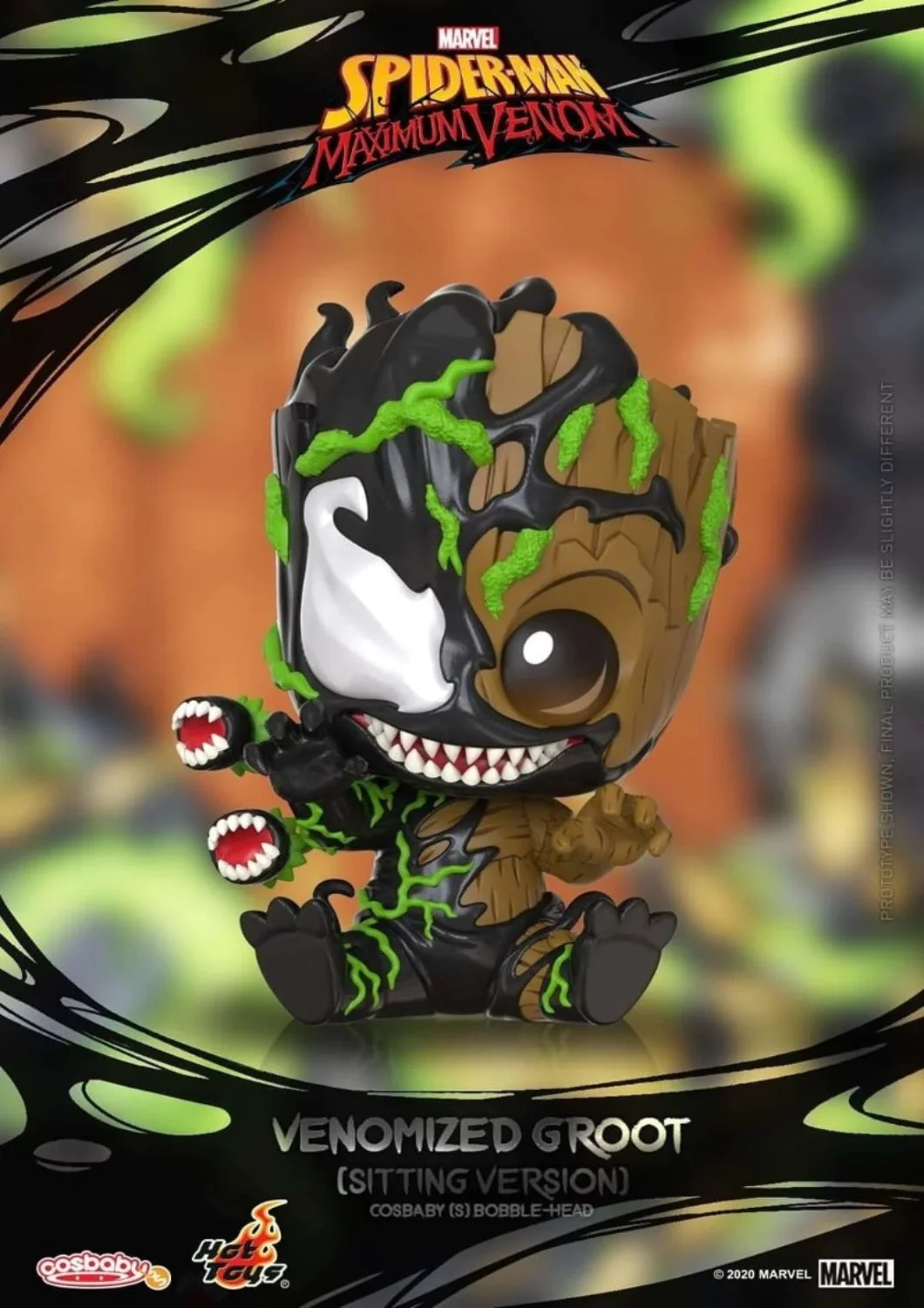 COSBABY VENOMIZED GROOT SITTING VERSION BOBBLE-HEAD