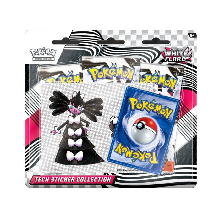 Pokemon Scarlet & Violet SV10.5 White Flare Tech Sticker 3-Pack Blister