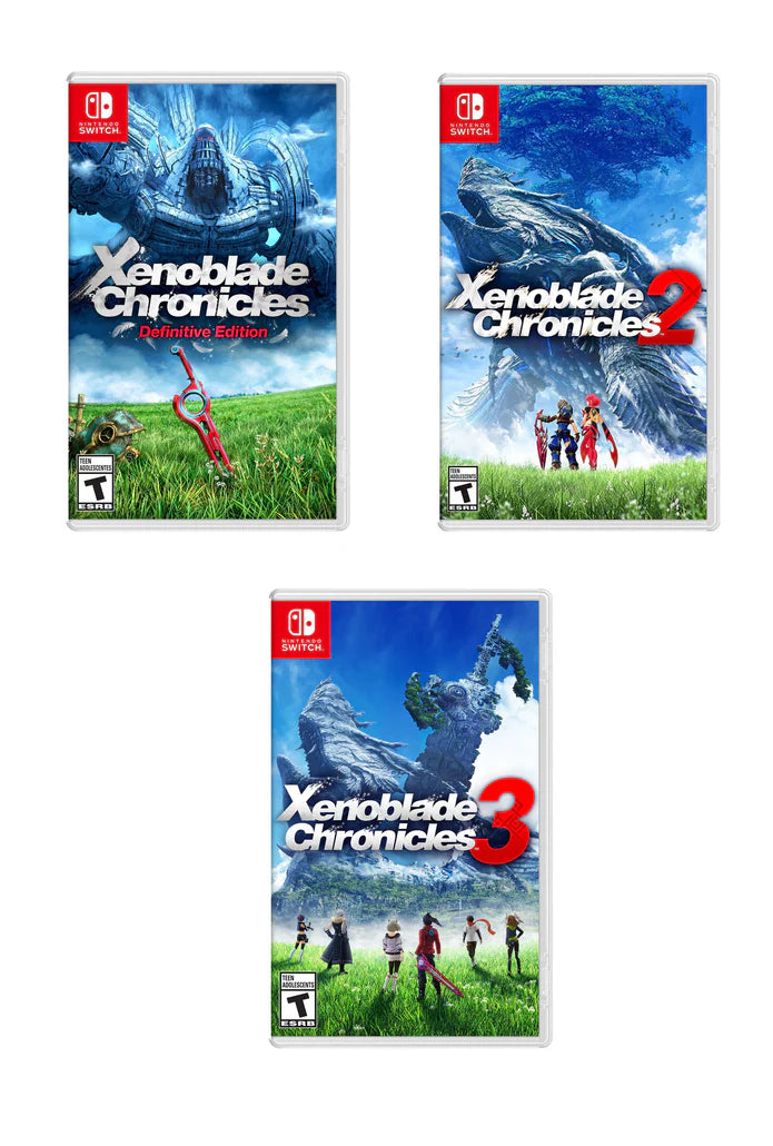 Xenoblade Chronicles 3-Pack Bundle Includes Xenoblade Chronicles 1 DE, 2, 3 Nintendo Switch