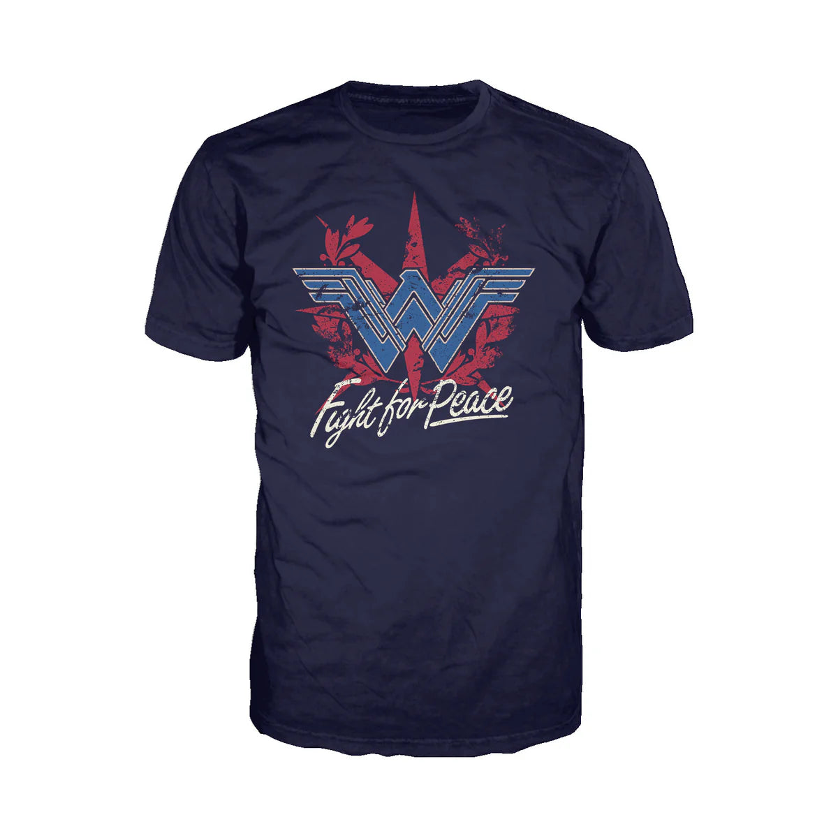 DC Wonder Woman Logo Fight Peace Official Men's T-shirt