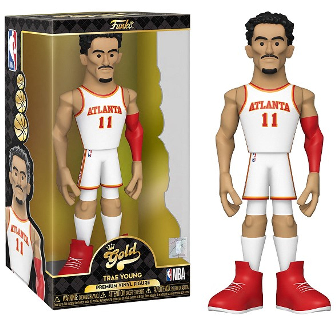 Gold NBA 12" Trae Young Atlanta Hawks