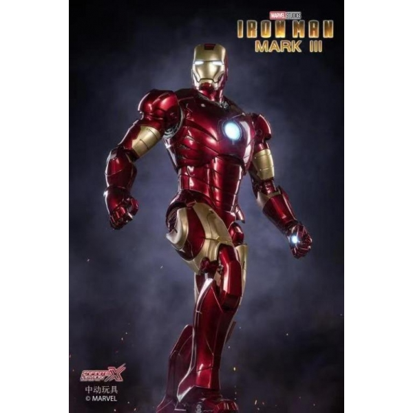 Infinite Action X Iron Man Mark III with LED Lights Effect 1/5 Scale Action Figure