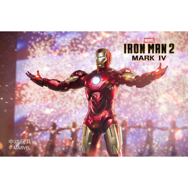 Iron Man 2 Mark IV with LED Lights Effect 1/10 Scale Action Figure