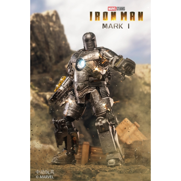 Iron Man Mark I with LED Lights Effect 1/10 Scale Action Figure