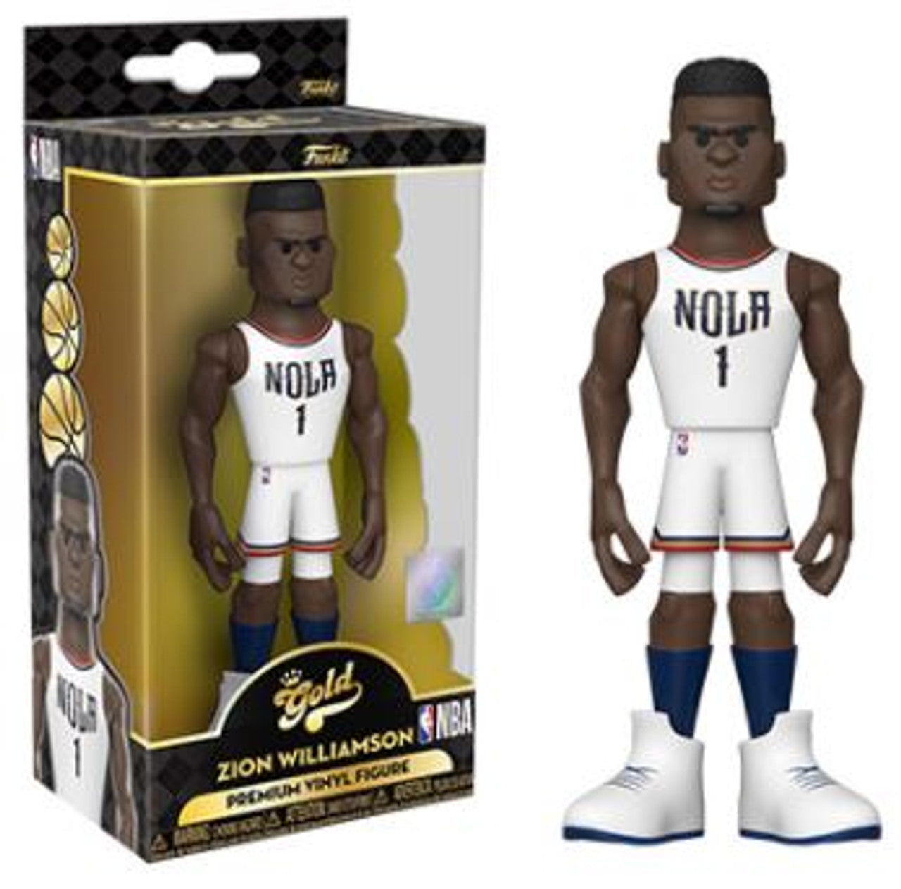 Gold 5" NBA Zion Williamson New Orleans Pelicans