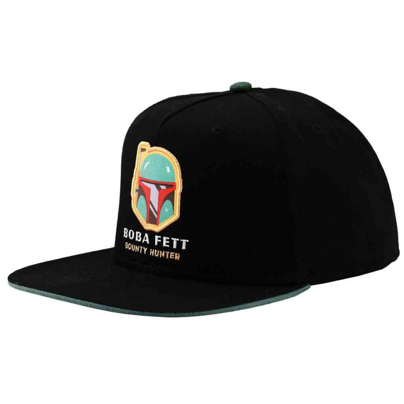 Star Wars Boba Fett Bounty Hunter Embroidered Youth Flat Bill Snapback