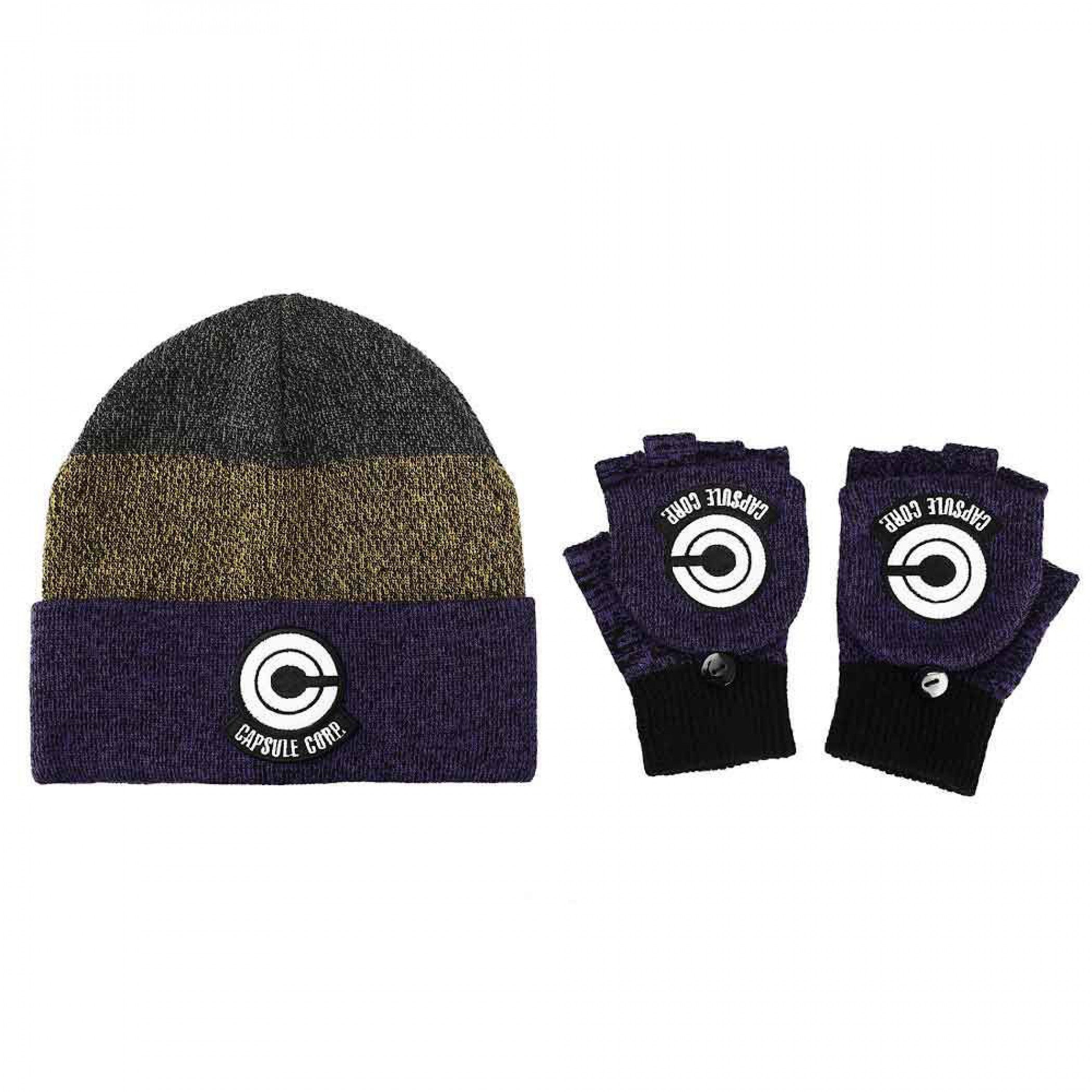 Dragon Ball Z Capsule Corp. Beanie & Glomit Combo