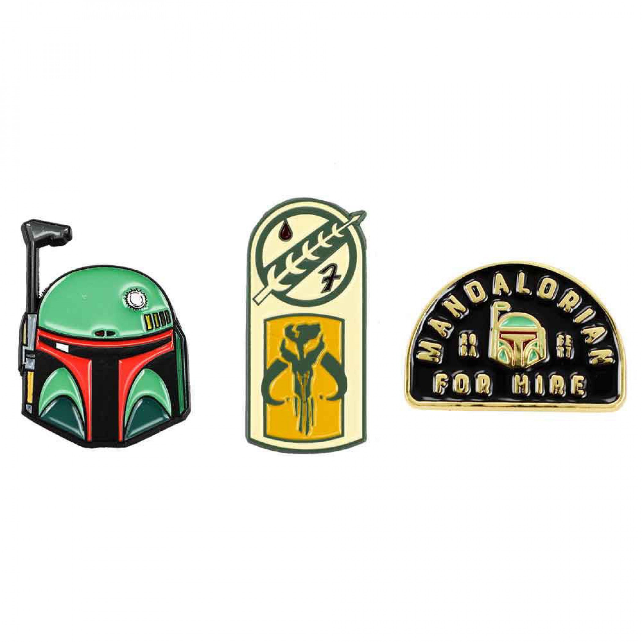 Star Wars Boba Fett Mandalorian For Hire Lapel Set