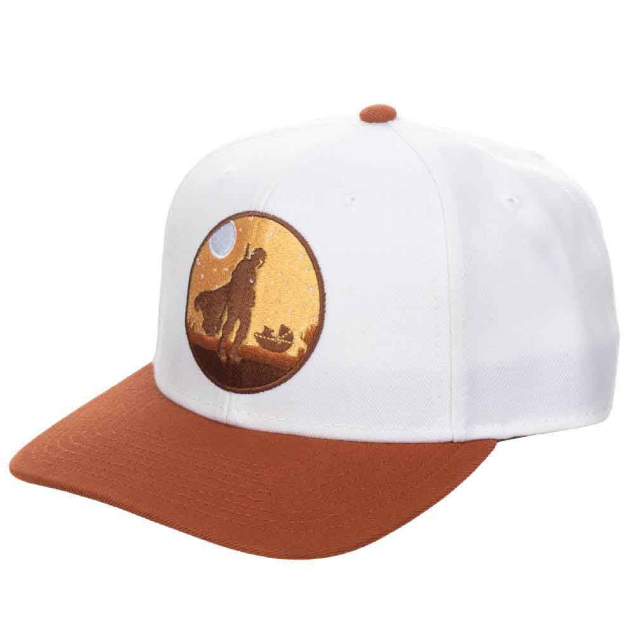 Star Wars The Mandalorian Mando and Grogu Pre-Curved Bill Snapback Hat