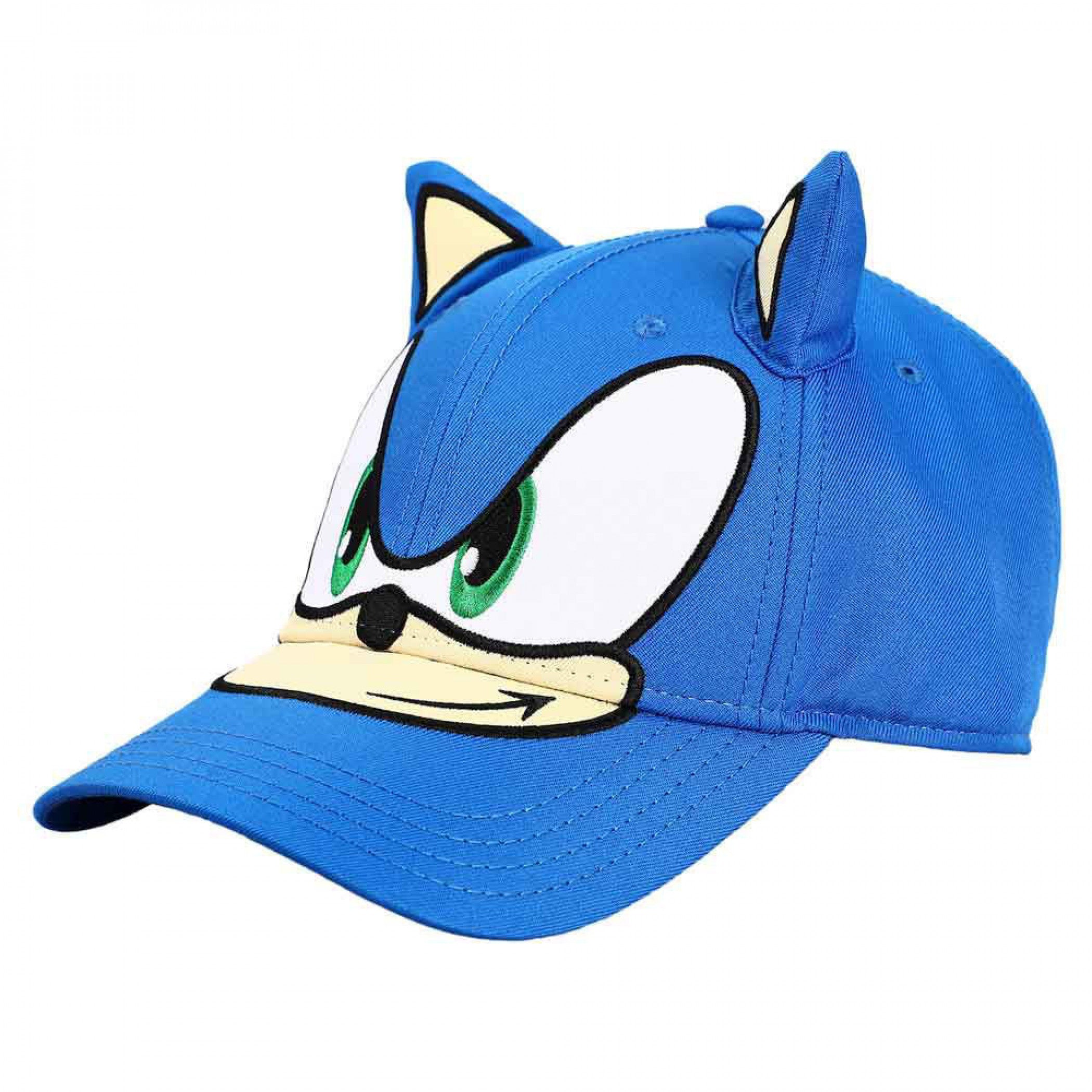 Sonic The Hedgehog 3D Cosplay Strapback Hat with Ears