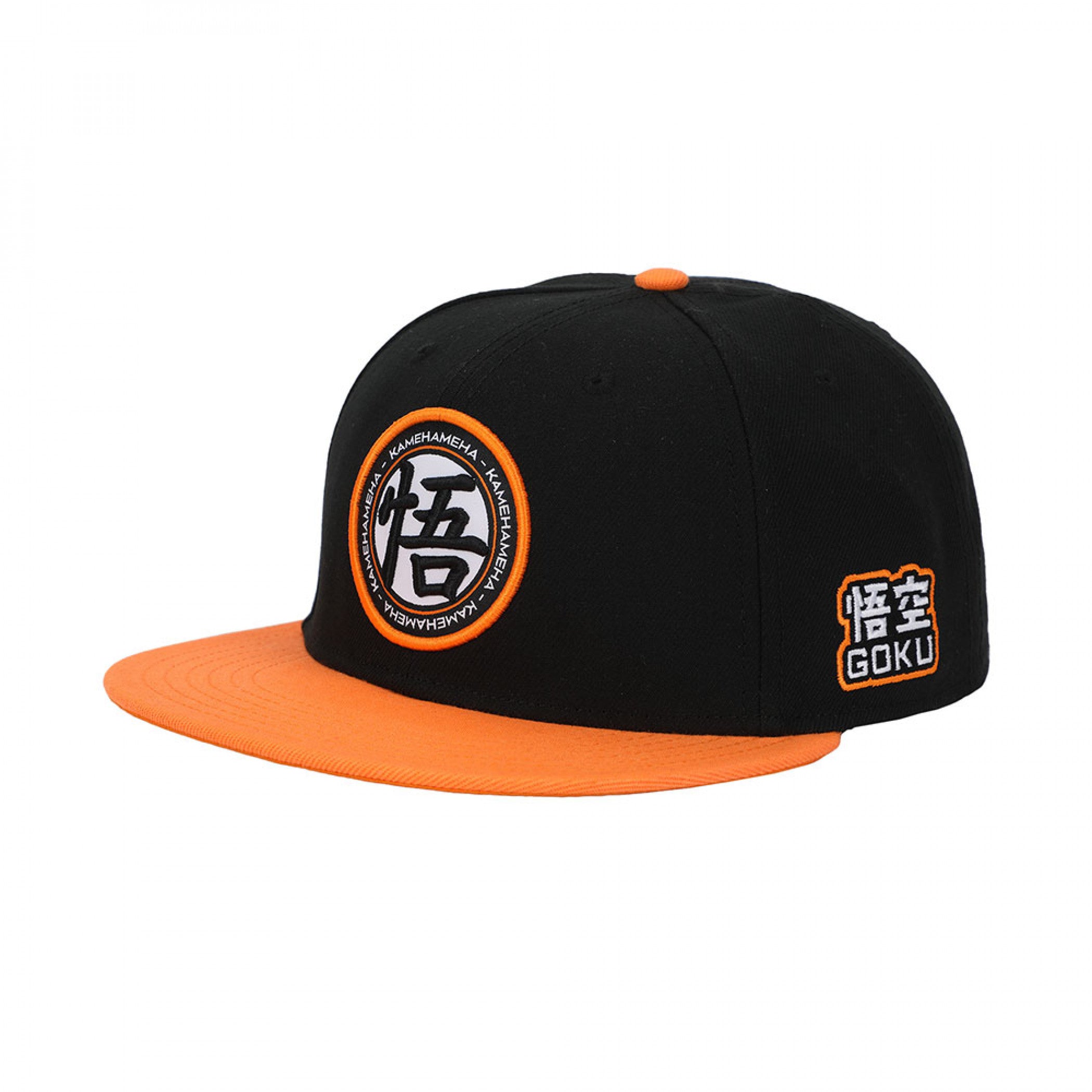Dragon Ball Z Kamehameha Embroidered Flat Bill Snapback Hat