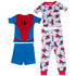 Marvel Comics Spider-Man Costume & AOP 4-Piece Pajama Set