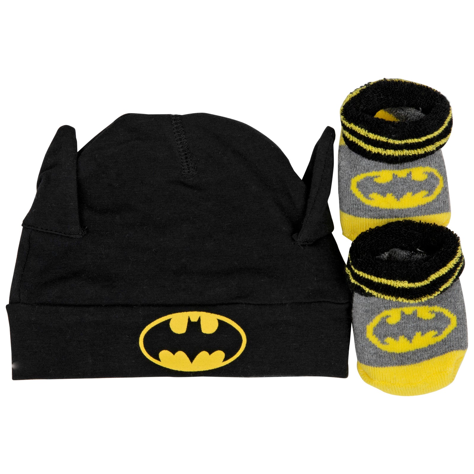 Batman Symbol Costume 2-Piece Hat and Sock Set